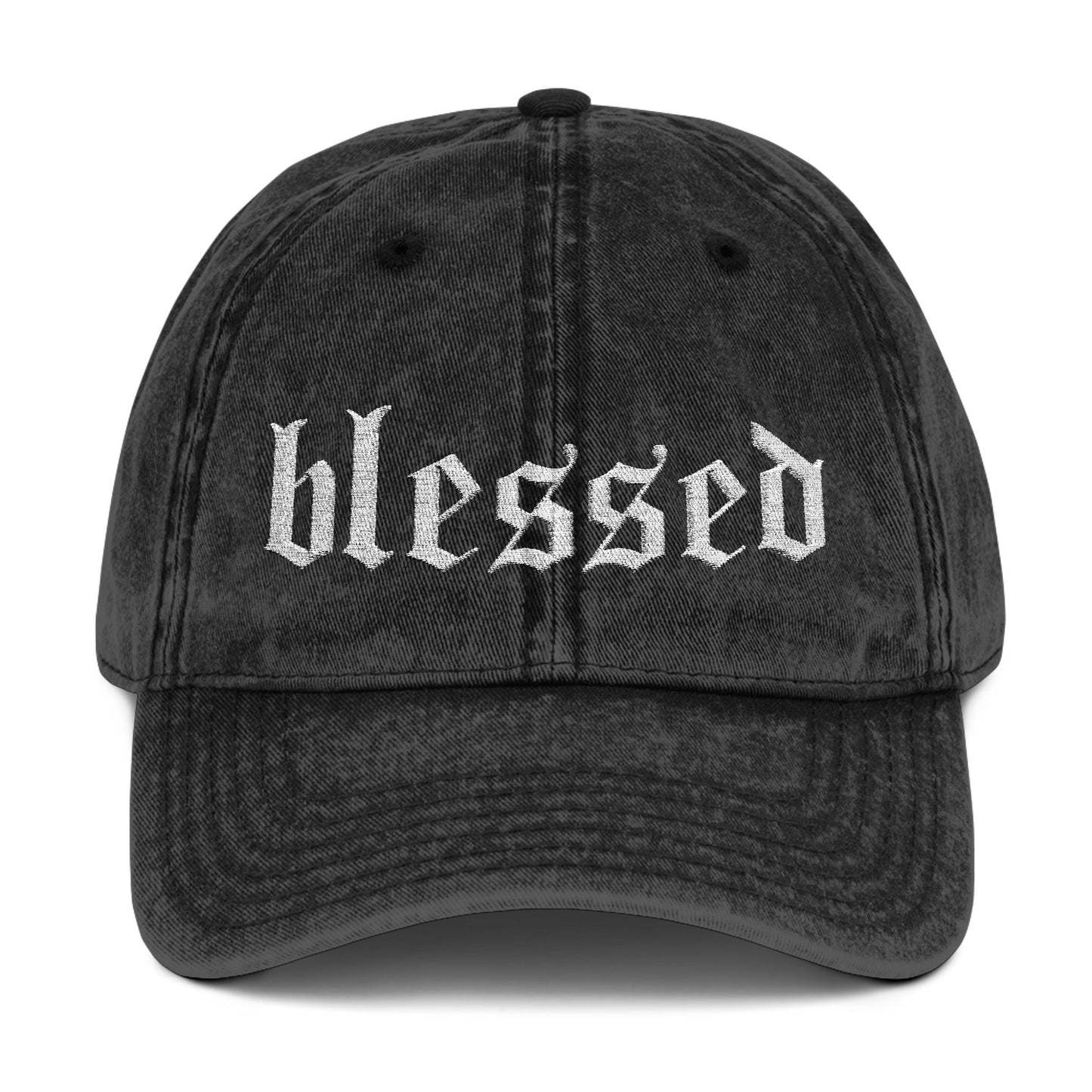 Blessed Vintage Embroidered Cap - Casual Everyday Hat