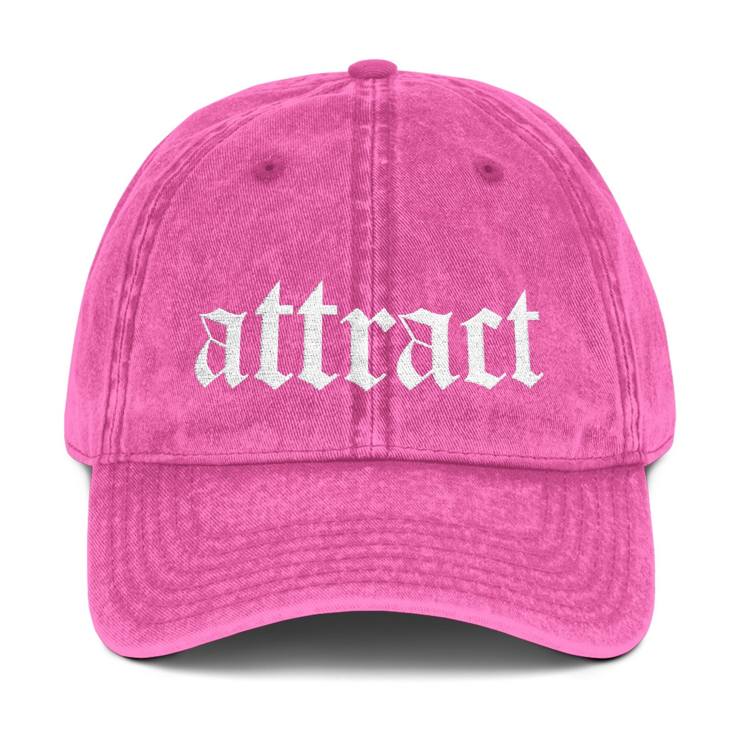 'Attract' Embroidered Cap