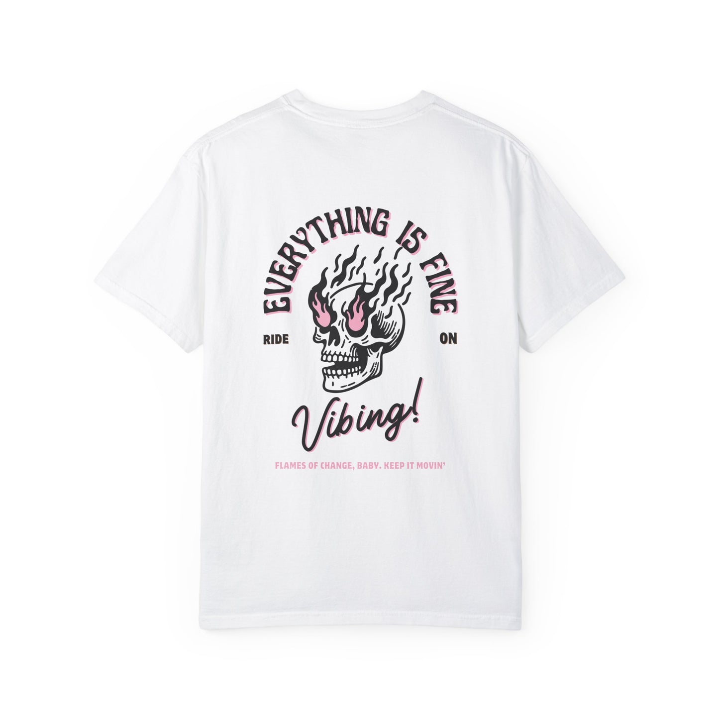Everything is Fine skull T-shirt - Unisex Graphic Tee