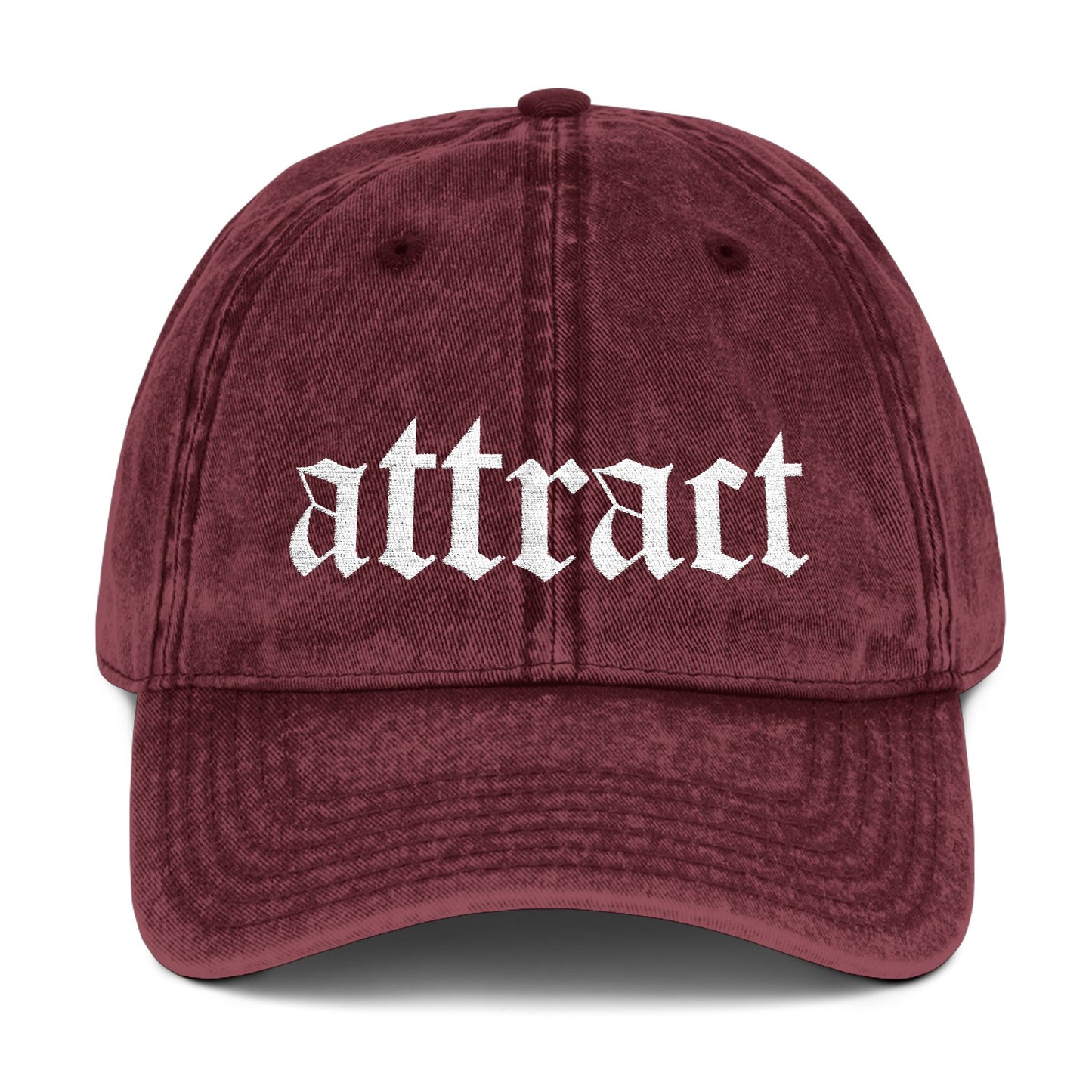 'Attract' Embroidered Cap