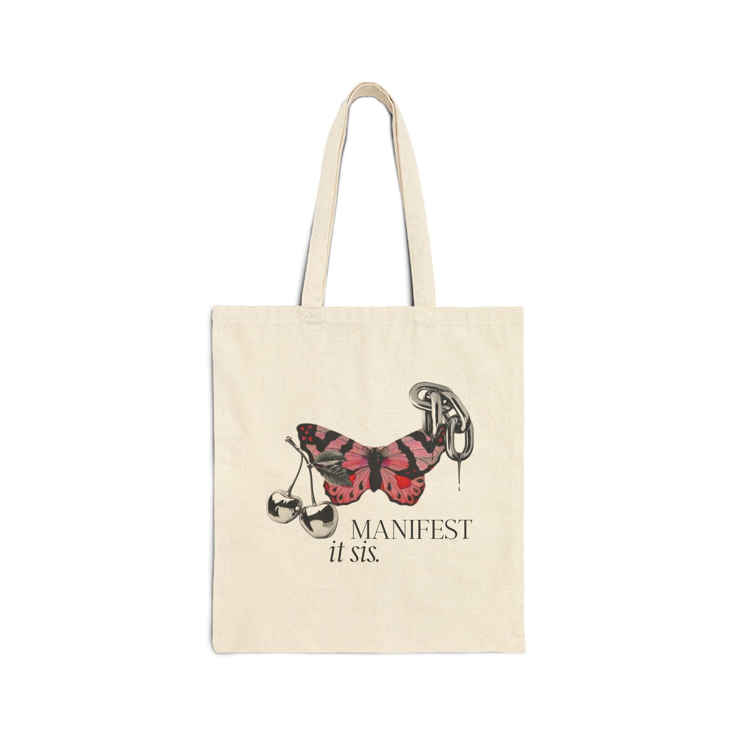 Manifest it sis Butterfly Tote Bag - Eco-Friendly