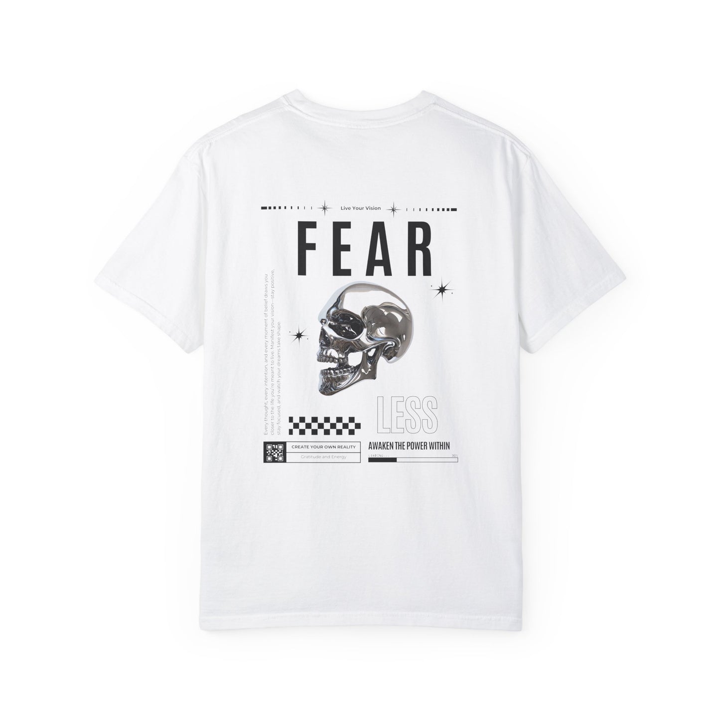 FEAR LESS Skull T-shirt - Graphic Tee