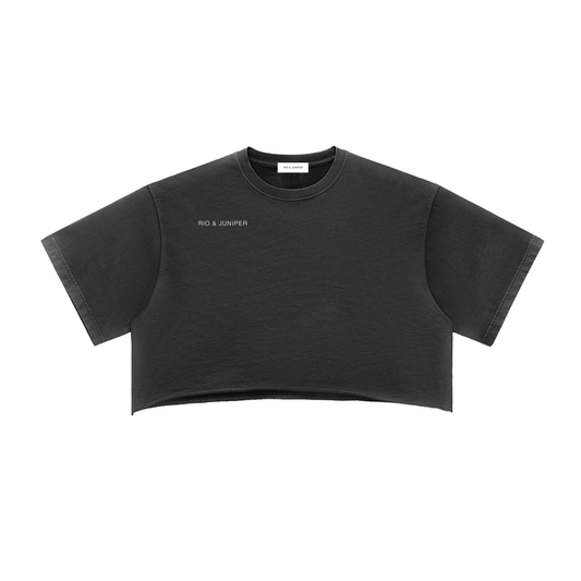 MUSIC & PERFUME | Washed Crop Tee