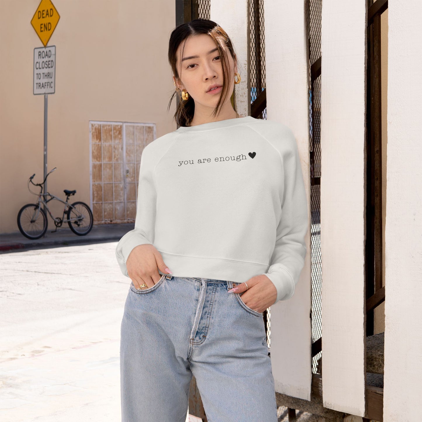 Dear person behind me - Your mental health matters. It’s okay to take a step back and rest. - Cropped Fleece