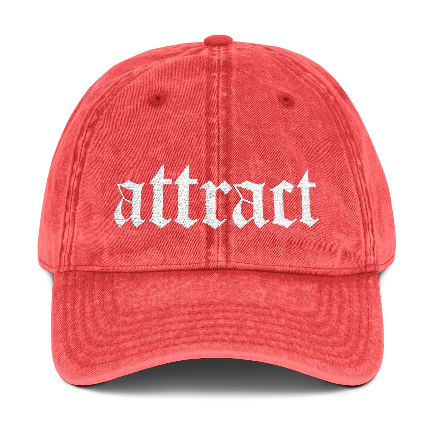 'Attract' Embroidered Cap