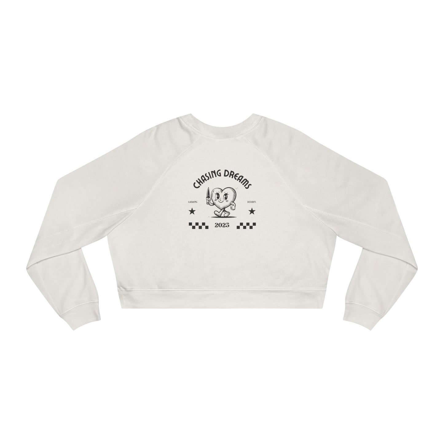 Chasing Dreams - Slashing doubts Cropped Fleece
