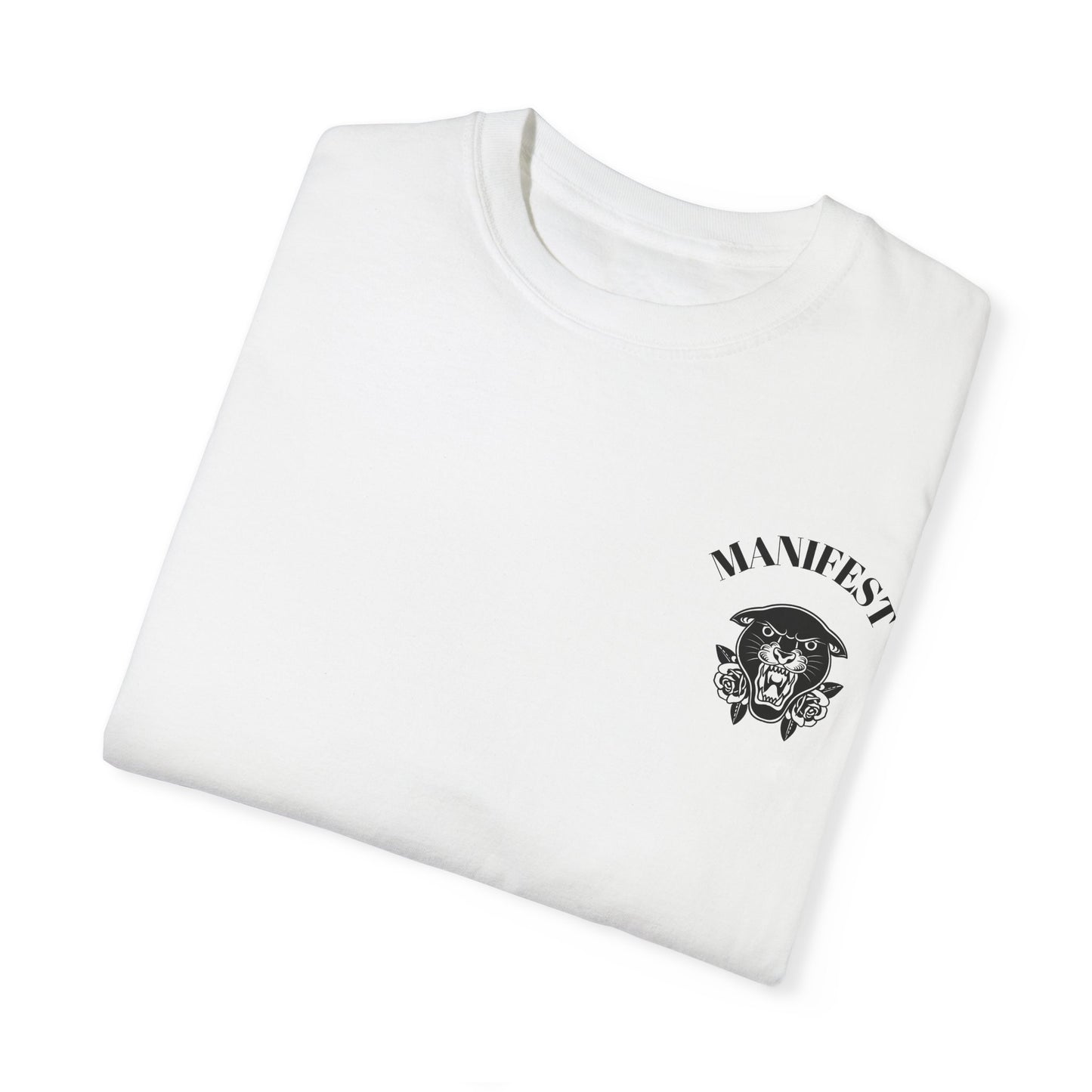 Manifest Panther Unisex Garment-Dyed T-Shirt | Bold Graphic Tee for Self-Expression