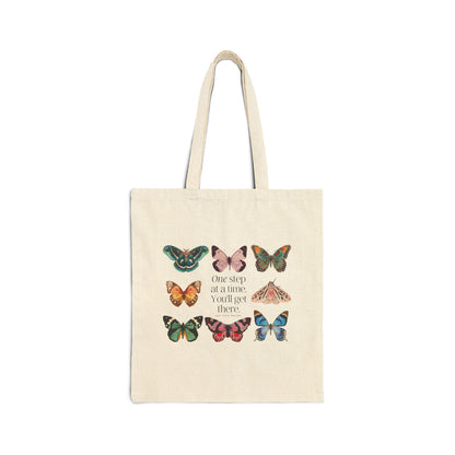 ''One Step At The Time" Tote Bag - Eco-Friendly