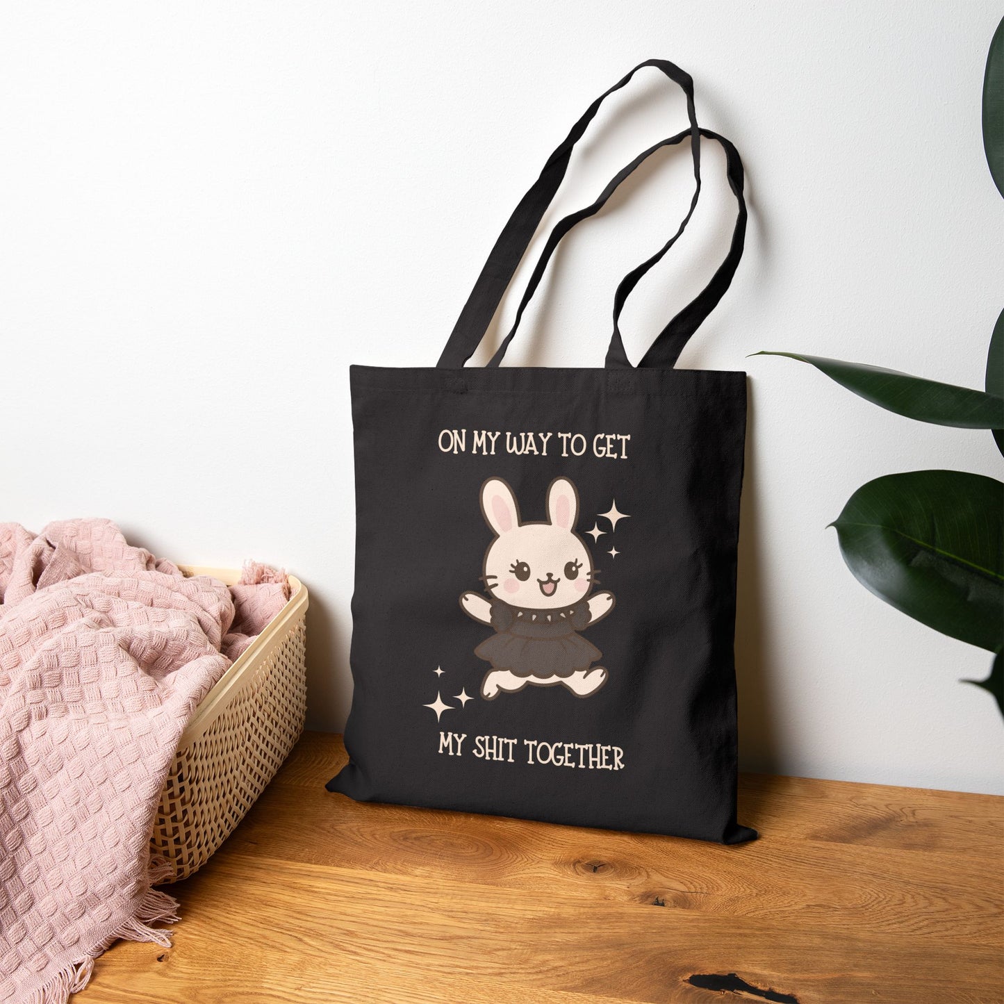 On My Way to Get My Shit Together' Tote Bag - Eco - Friendly