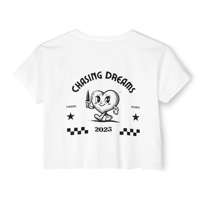 Chasing Dreams Crop Top - Graphic Tee