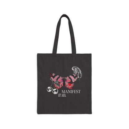 Manifest it sis Butterfly Tote Bag - Eco-Friendly