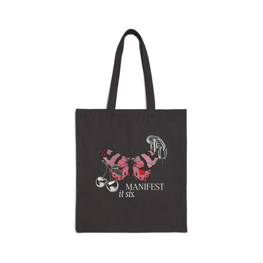 Manifest it sis Butterfly Tote Bag - Eco-Friendly