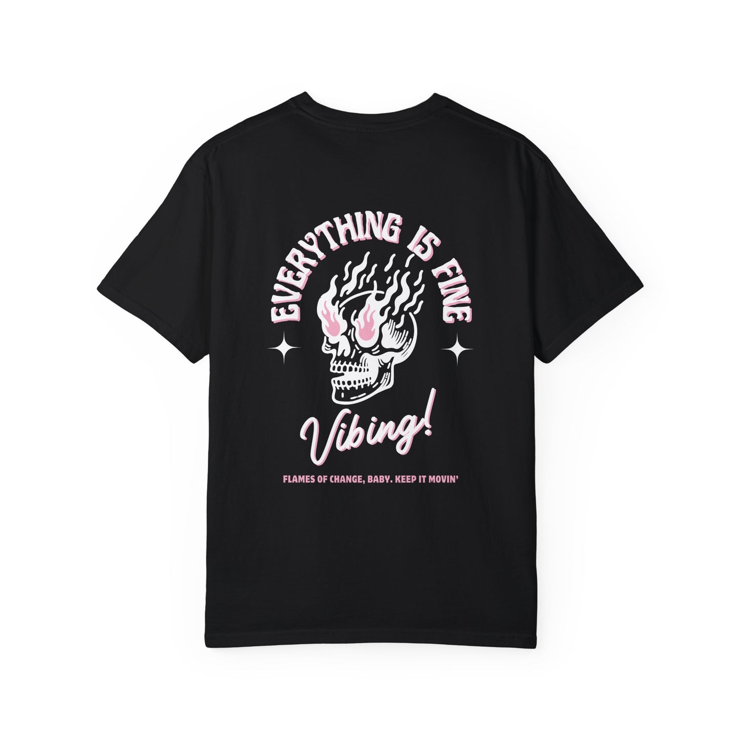 Everything is Fine skull T-shirt - Unisex Graphic Tee
