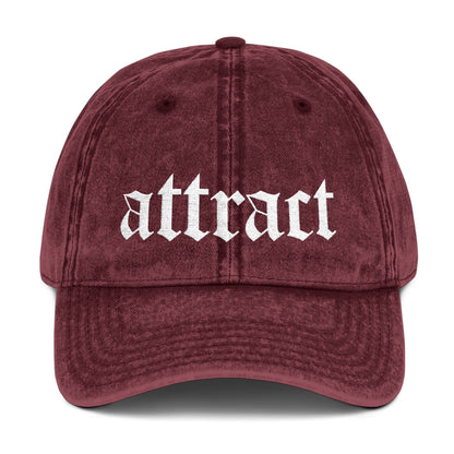 'Attract' Embroidered Cap