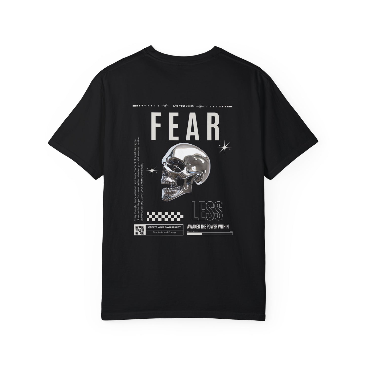 FEAR LESS Skull T-shirt - Graphic Tee