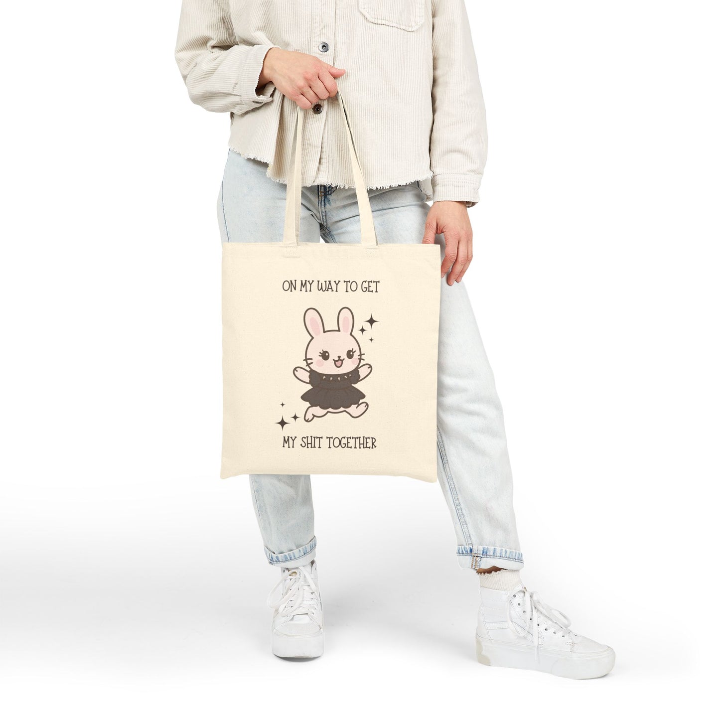 On My Way to Get My Shit Together' Tote Bag - Eco - Friendly