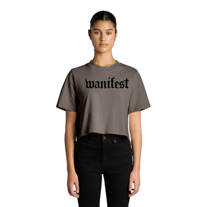 Manifest - Faded Crop Tee