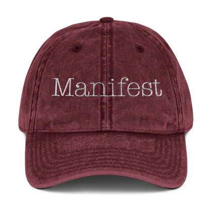 Manifest Vintage Embroidered Cap