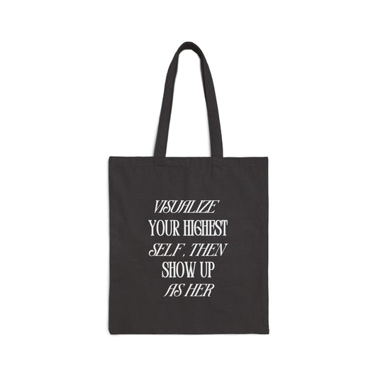 'Visualize Your Highest Self' Tote Bag - Eco - Friendly