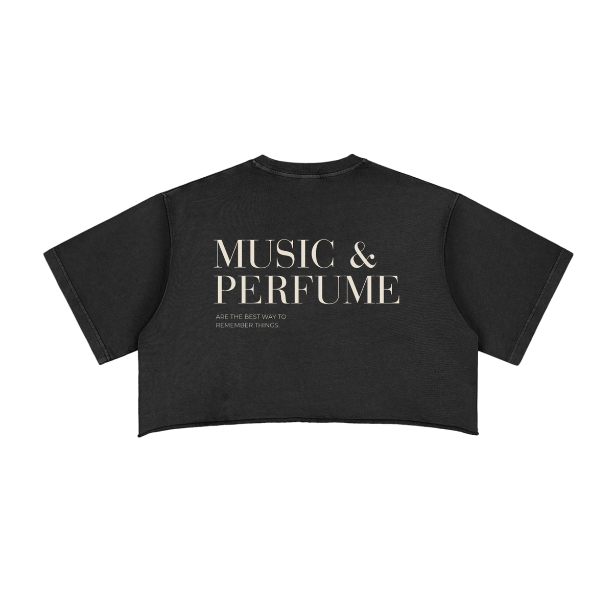 MUSIC & PERFUME | Washed Crop Tee