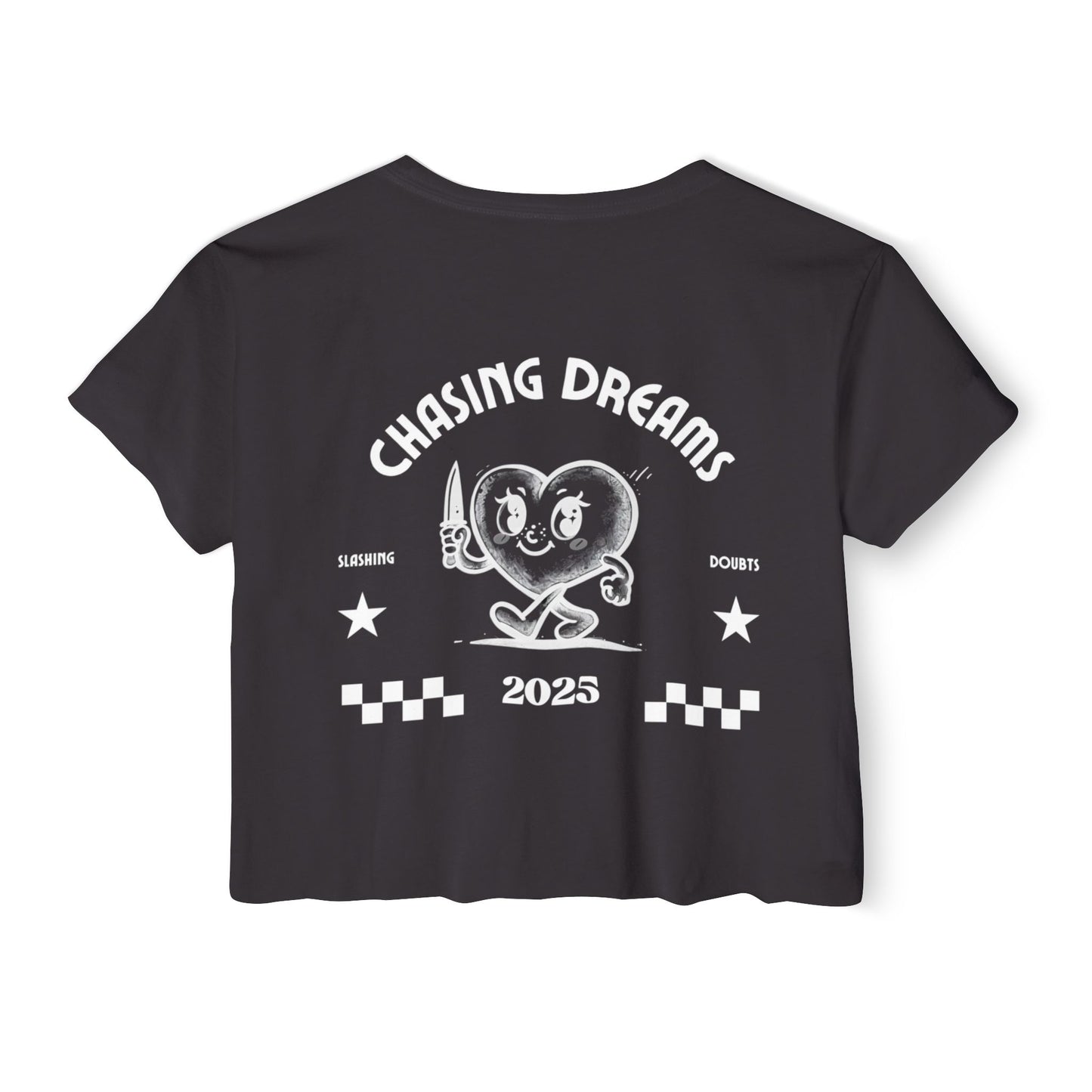Chasing Dreams Crop Top - Graphic Tee
