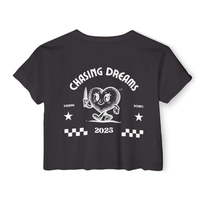 Chasing Dreams Crop Top - Graphic Tee