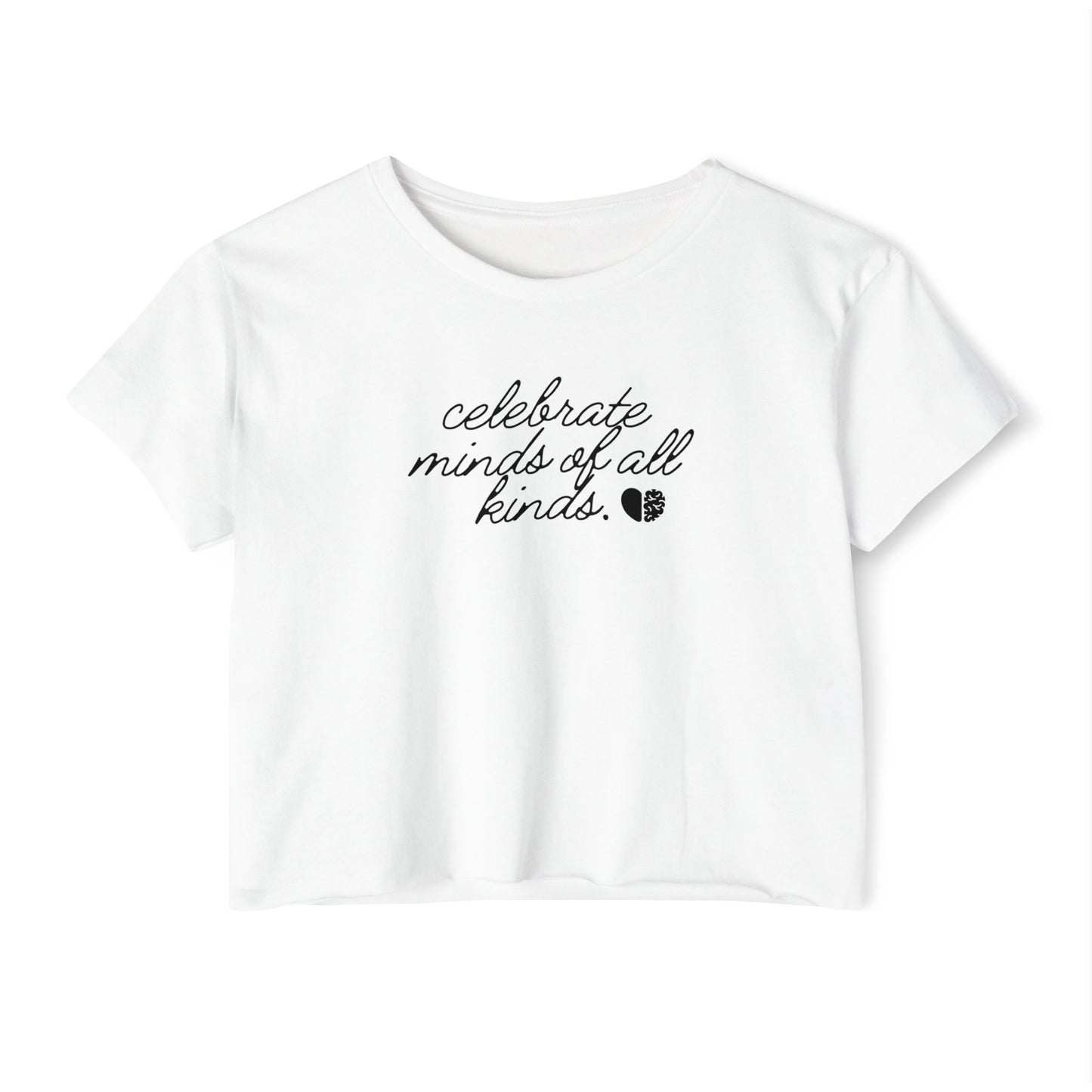 ''Celebrate Minds of All Kinds'' Crop Top - Graphic Tee
