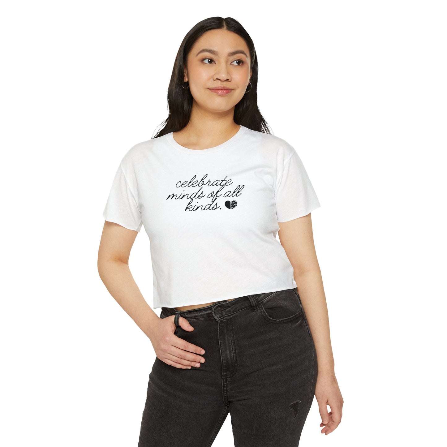 ''Celebrate Minds of All Kinds'' Crop Top - Graphic Tee